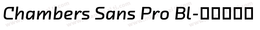 Chambers Sans Pro Bl字体转换
